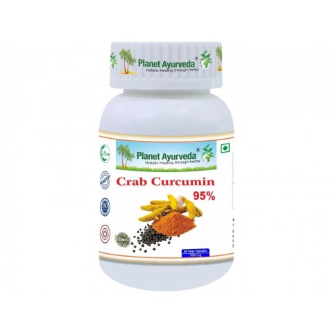 Ravintolisä Crab Curcumin, Planet Ayurveda, 60 kapselia