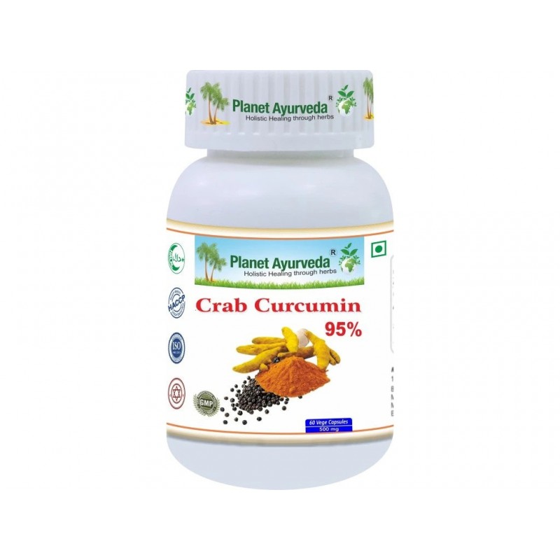 Ravintolisä Crab Curcumin, Planet Ayurveda, 60 kapselia