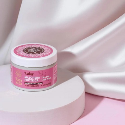 Volyymiä lisäävä proteiinihiusnaamio LALAY, Rasayana Biocosmesi, 150ml