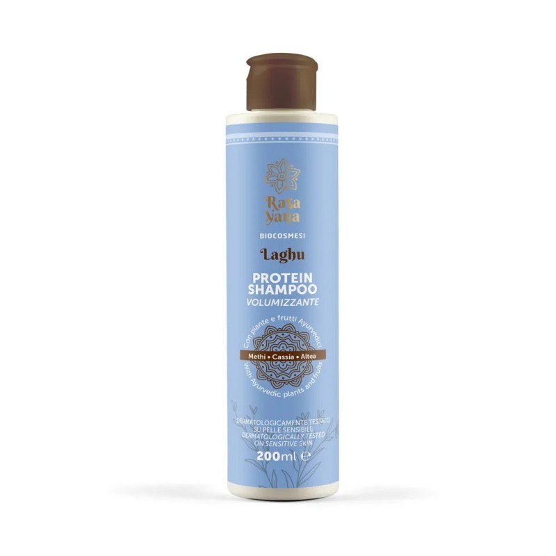 Proteiinishampoo hiusten volyymille LAGHU, Rasayana Biocosmesi, 200ml Proteiinishampoo hiusten volyymille LAGHU, Rasayana Biocosmesi, 200ml