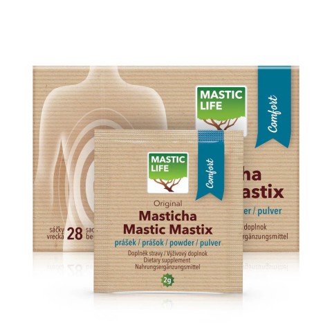 Mastic Helikobakteeria vastaan prebioottien kanssa Comfort, Mastic Life, 28 pakettia