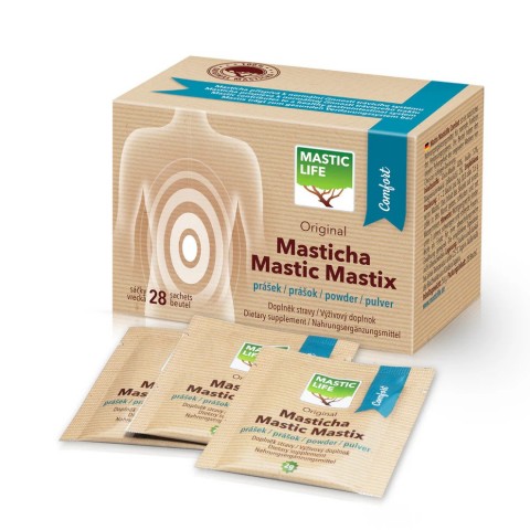 Mastic Helikobakteeria vastaan prebioottien kanssa Comfort, Mastic Life, 28 pakettia