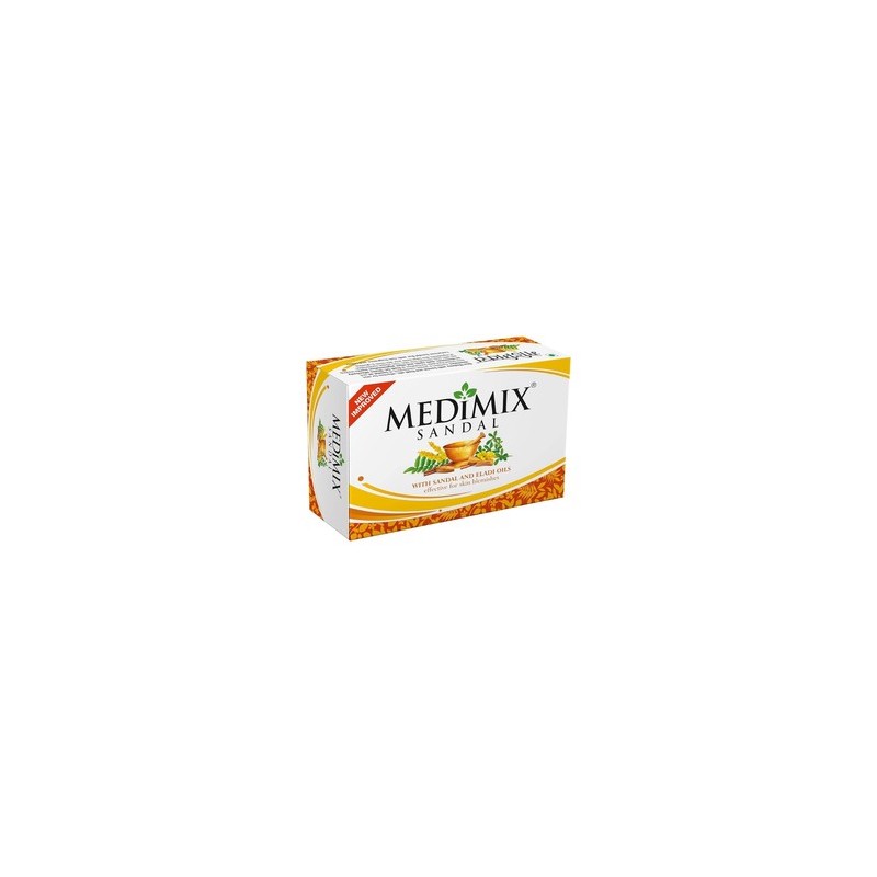 Medimix Sandal - Ayurvedinen saippua santelipuun ja Eladi-öljyn kanssa, 125 g