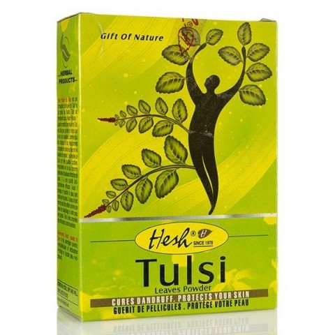 Vegetable powder for scalp and hair Tulsi, Hesh, 100g