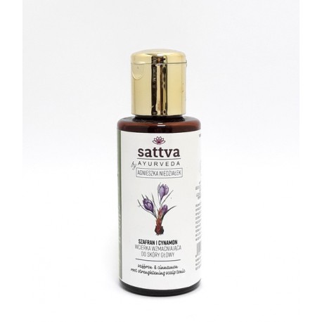 Hair and scalp tonic Cinnamon&Saffron, Sattva Ayurveda, 100ml