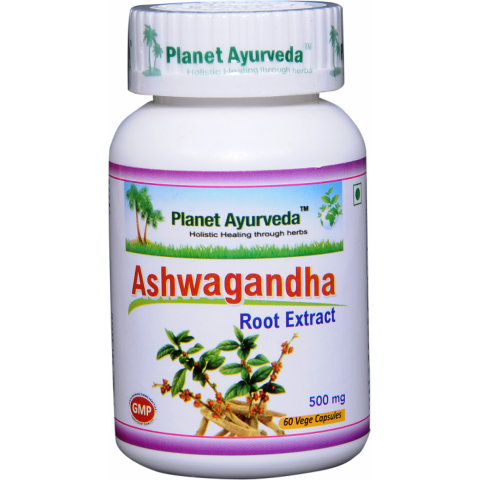 Food supplement Ashwagandha, Planet Ayurveda, 60 capsules