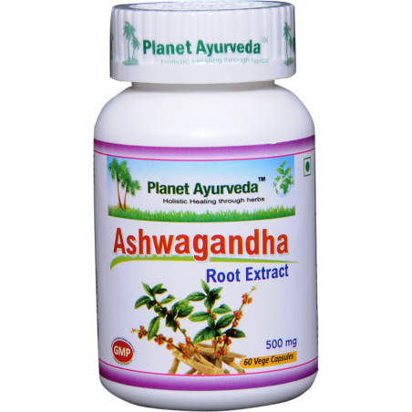 Food supplement Ashwagandha, Planet Ayurveda, 60 capsules