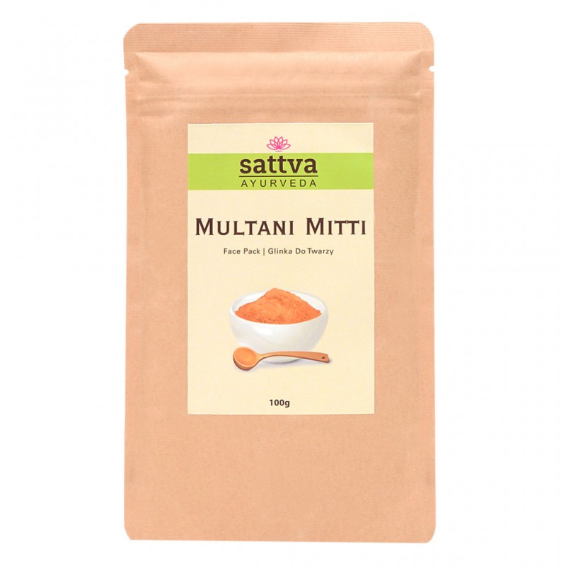 Fulerio žemės milteliai veido kaukei Multani Mitti, Sattva, 100g