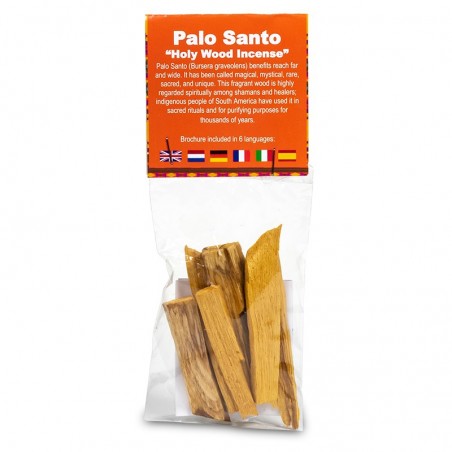 Palo Santo šventos medienos lazdelės smilkymui, mažos, 20g