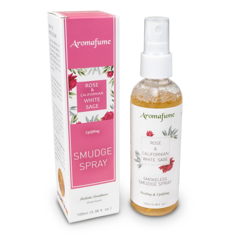 Spray homemade rose and white sage White Sage & Rose, Aromafume, 100ml