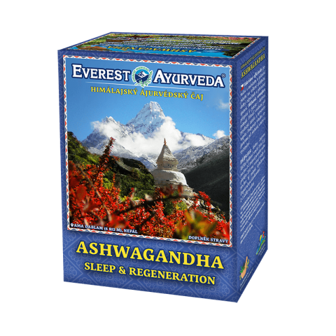 Ayurvedic Himalajan tee Ashwagandha, löysä, Everest Ayurveda, 100g