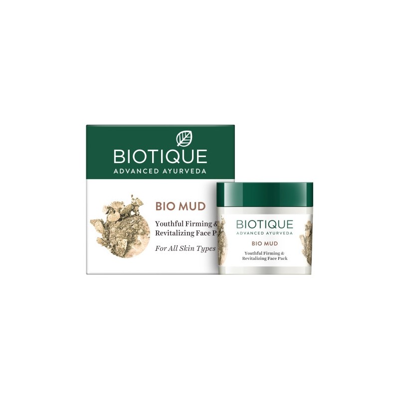 Mud face mask Bio Mud Revitalizing Face Pack, Biotique, 75g