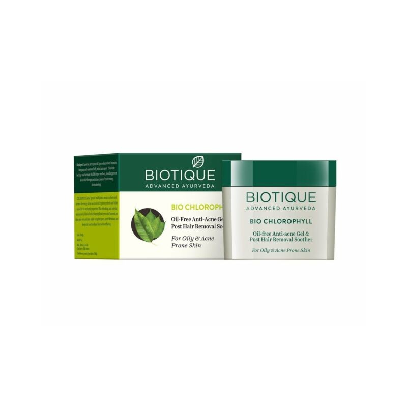 Klorofylliä sisältävä aknegeeli Bio Chlorophyll Anti-Acne Gel, Biotique, 50g