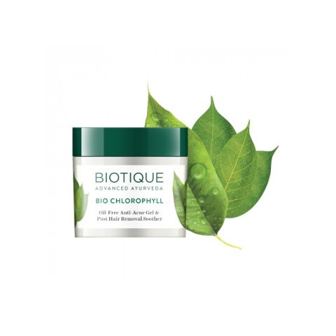 Klorofylliä sisältävä aknegeeli Bio Chlorophyll Anti-Acne Gel, Biotique, 50g