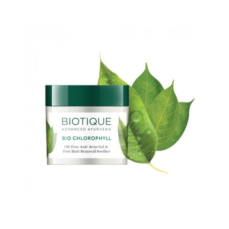 Acne facial gel with chlorophyll Bio Chlorophyll Anti-Acne Gel, Biotique, 50g