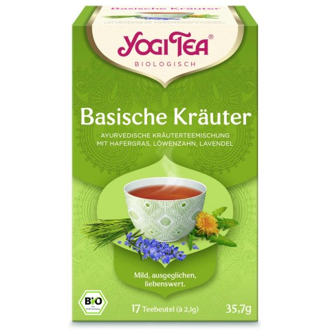 Šarminių žolelių arbata Alkaline Herbs, Yogi Tea, 17 pakelių