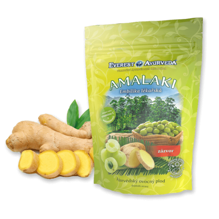 Dried Indian fruits with ginger Amalaki Ginger, Everest Ayurveda, 100g