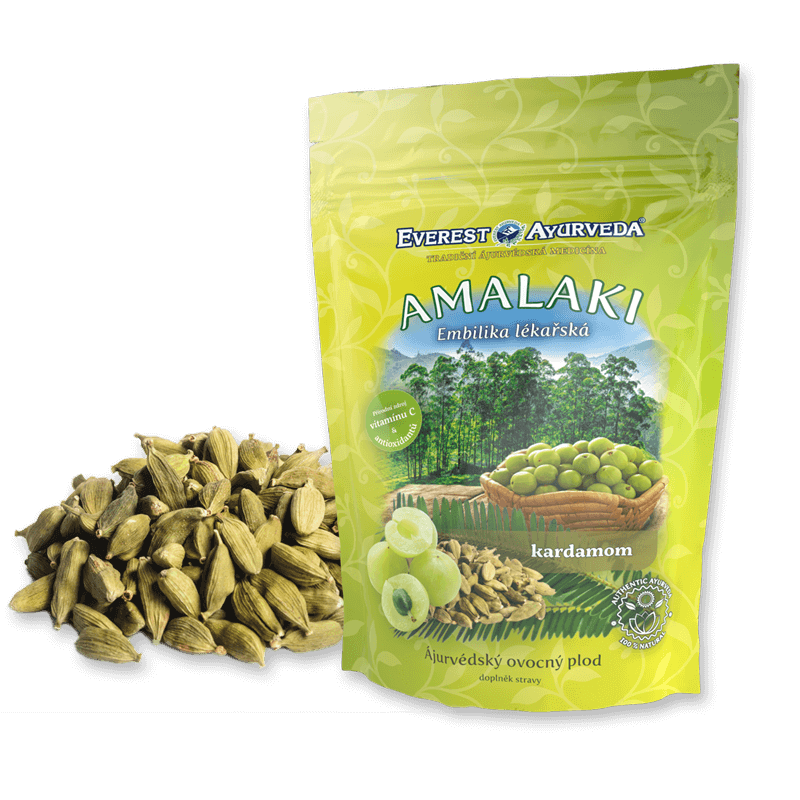 Dried Indian fruits with cardamom Amalaki Cardamom, Everest Ayurveda, 100g