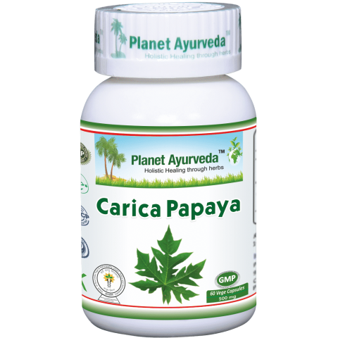 Maisto papildas Carica Papaya, Planet Ayurveda, 60 kapsulių