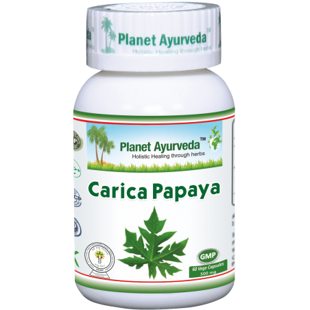 Maisto papildas Carica Papaya, Planet Ayurveda, 60 kapsulių