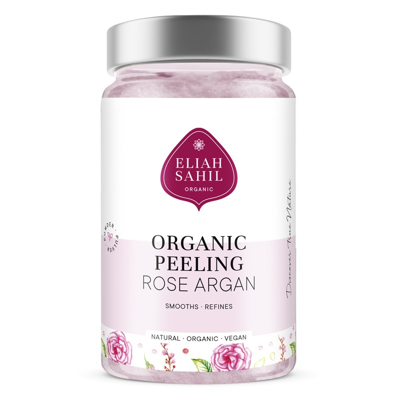 Organic Rose Argan kasvojen ja vartalon kuorinta, Eliah Sahil, 256g