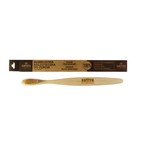 Soft bamboo toothbrush, Sattva Ayurveda