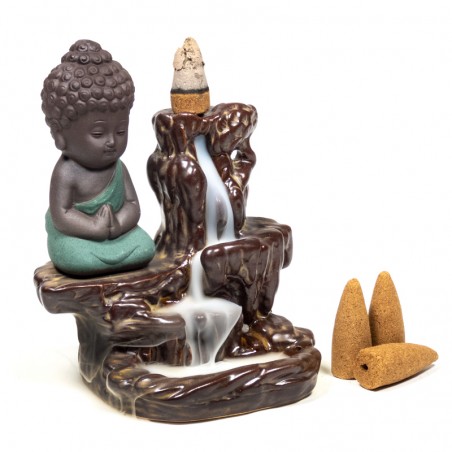 Waterfall Effect Backflow Holder Little Buddha