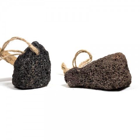 Lava stone scrub-pumice with a cord for hanging, Najel
