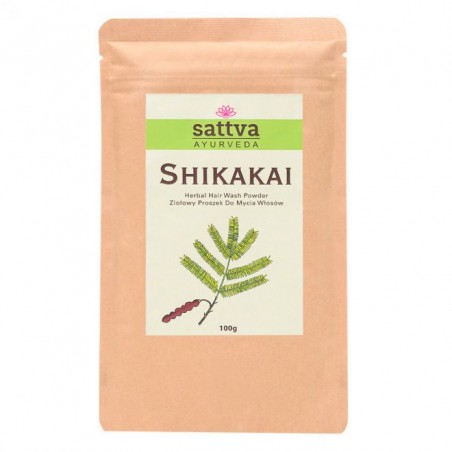 Hair masks and shampoo powder Shikakai, Sattva Ayurveda, 100g