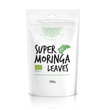 Moringa-lehtijauhe Super Moringa Leaves, luomu, Ayurveda-linja, 200 g