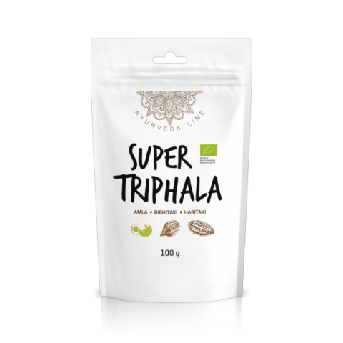 Triphala jauhe Super Triphala, luomu, Ayurveda Line, 100g