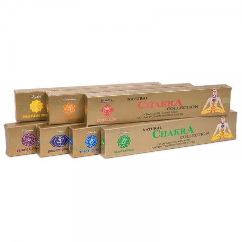 Chakra Incense Sticks Set 7 Chakra Collection, 15g