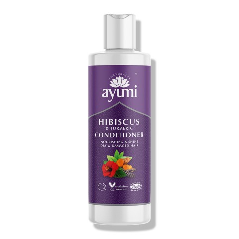 Spindesio suteikiantis ir maitinantis plaukų kondicionierius Hibiscus & Turmeric, Ayumi, 200 ml