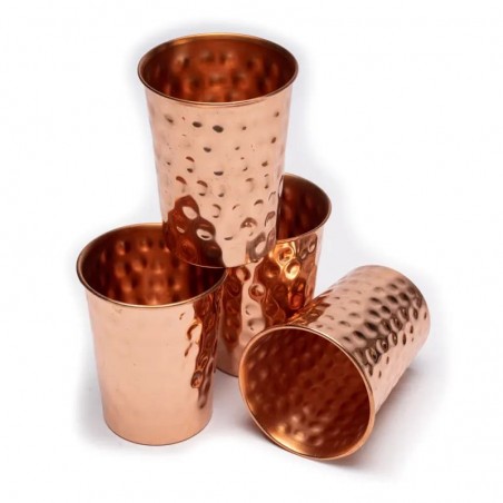 Copper cup Hammered, Yogi & Yogini, 250ml