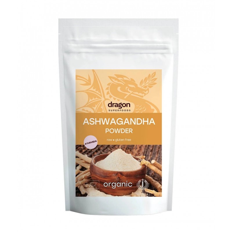 Ashwagandha milteliai, ekologiški, Dragon Superfoods, 200g