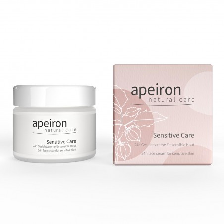 Veido kremas jautrios odos priežiūrai Sensitive Care, Apeiron, 50 ml