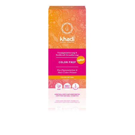 Augaliniai bespalviai paruošiamieji plaukų dažai Color Prep, Khadi Naturprodukte, 100g