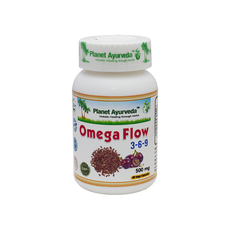 Пищевая добавка Omega Flow 3-6-9, Planet Ayurveda, 60 капсул