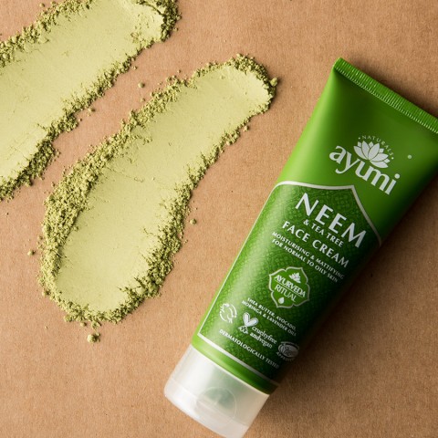 Очищающий крем для лица с деревом нима Neem & Tea Tree, Ayumi, 100 мл