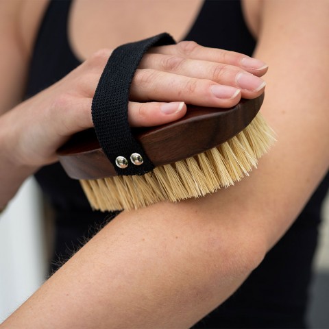 Ayurvedic body brush for dry Garshan massage Urban Veda