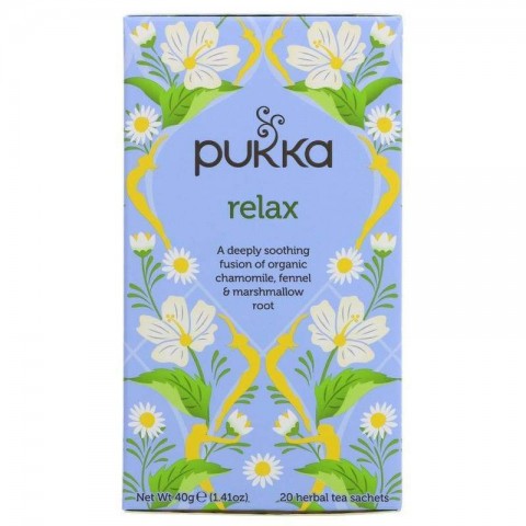 Raminanti arbata Relax, ekologiška, Pukka, 20 pakelių