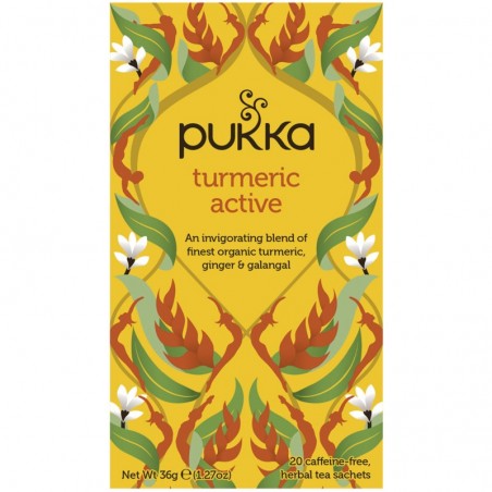 Чай стимулирующий Turmeric Active, Pukka, 20 пакетиков