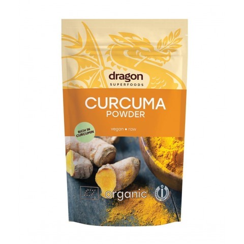 Kurkumajauhe Curcuma, luomu, Dragon Superfoods, 150g