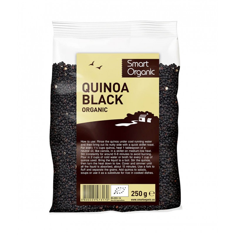 Musta Bolivian Balanda Quinoa Musta, luomu, Smart Organic, 250g