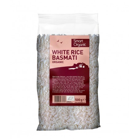 White rice Basmati, organic, Smart Organic, 500g