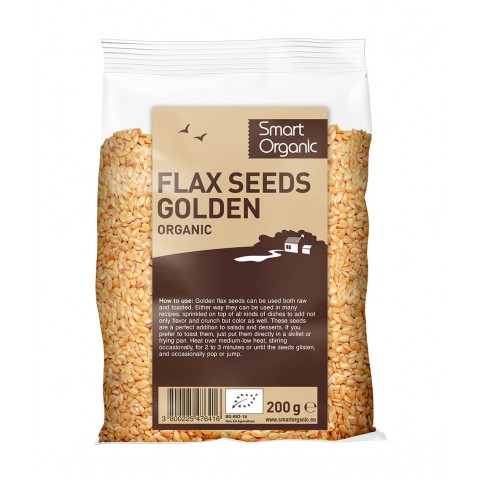 Flax seeds Golden, organic, Smart Organic, 200g