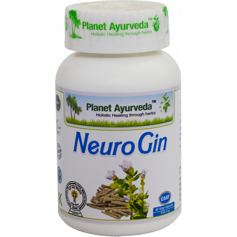 Пищевая добавка NeuroGin, Planet Ayurveda, 60 капсул