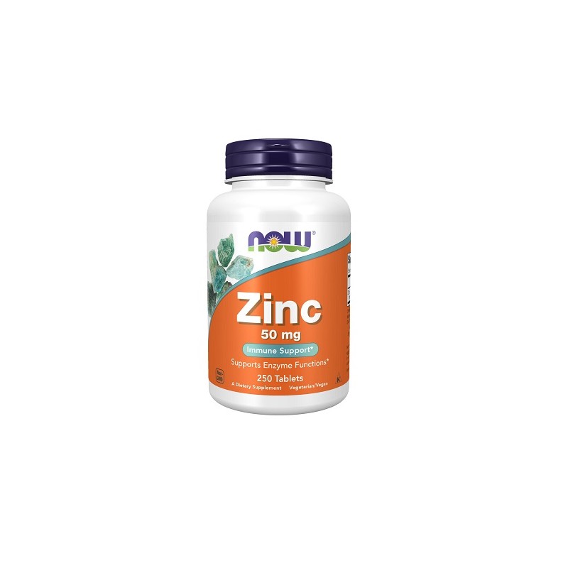 Food supplement Zinc Gluconate 50mg, NOW, 250 tablets