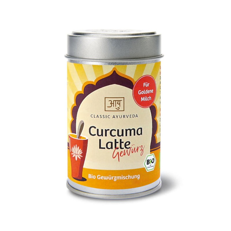 Смесь специй для Golden Milk Curcuma Latte Bio, Classic Ayurveda, 50 g