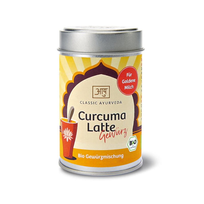 Spice mix for golden milk Curcuma Latte Bio, Classic Ayurveda, 50 g